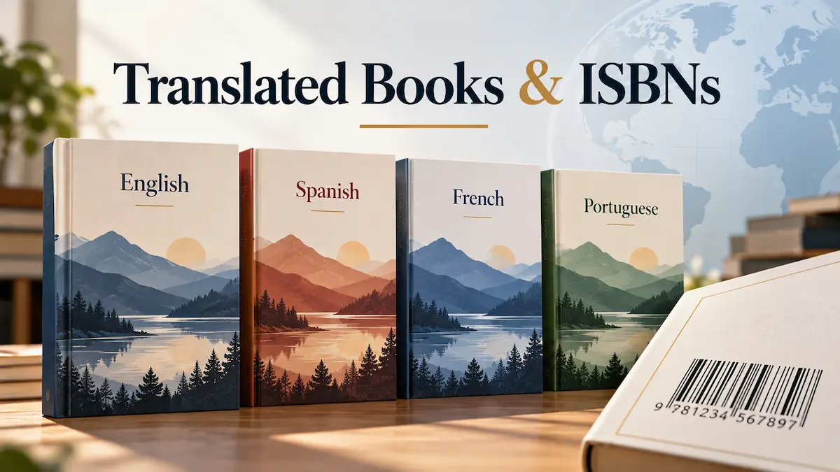 Translated book editions in different languages with ISBN identification